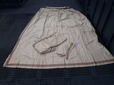 2 Antique Large Curtains XX XIX Vintage Fabric 