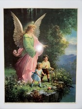 Chromolithographie L’ange