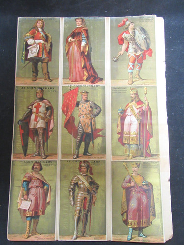Chromos anciens sur planches - sur,