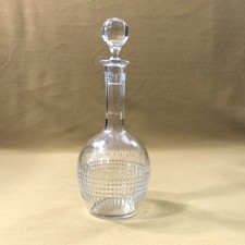 beautiful crystal liqueur decanter BACCARAT model NANCY 22 cm flute glass table