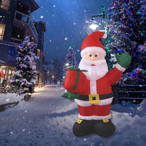 Père noël gonflable avec - noël, sac