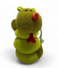 Lilliputiens Walter Dragon Plush Green 5” Pull Toy Vibration Crinkle Stuffed