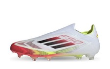 Men Size 13 adidas F50 Elite Laceless Ag 'Pure Victory Pack White Yellow Neon