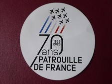 AUTOCOLLANT STICKER ARMEE AIR PATROUILLE DE FRANCE 1953-2023 AEROBATIC TEAM