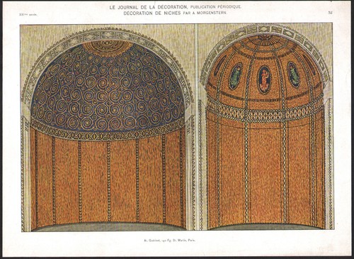 1910 lithographie alcôve - 1910,