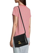 New ZADIG & VOLTAIRE  Zv Initiale Le City in black leather