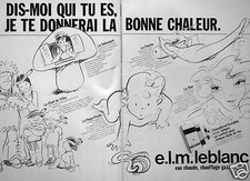 ADVERTISEMENT E.L.M. LEBLANC BOILERS HOT WATER HEATING GAS TELL ME WHO YOU ARE