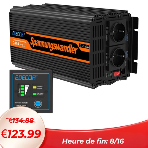 Edecoa convertisseur 12v - convertisseur,