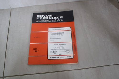 Manuel fiat 125 revue - manuel,