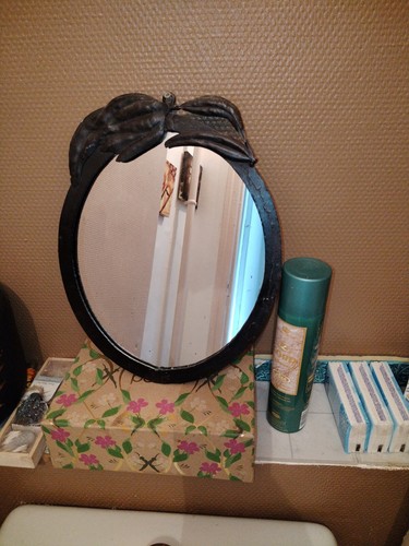Magnifique miroir fer forgé - miroir,