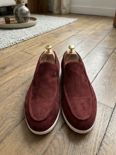 Mocassins bordeaux effet