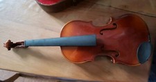 Small Violin Cremonensis Stradivarius Czechoslovakia Case + Bow Restored