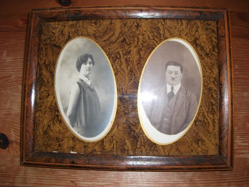 Cadre ancien bois avec son - ancien,