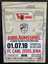 Match Du Jubilé 18.07.2018 1. FC Union Berlin - FC Carl Zeiss Jena - 09.06.1968