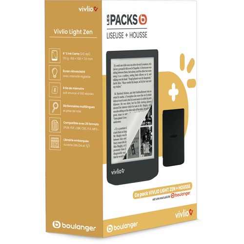 Liseuse ebook vivlio - liseuse, coffret