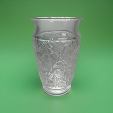 Lalique Deauville Crystal Vase 6" Tall