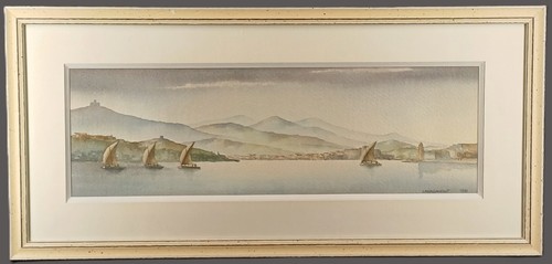 Aquarelle paysage marin