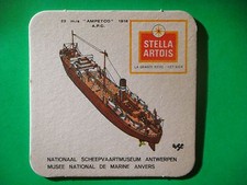 Sous-Verre De Bière Belge Vintage ~*~ STELLA ARTOIS ~*~ Ampetco 1918