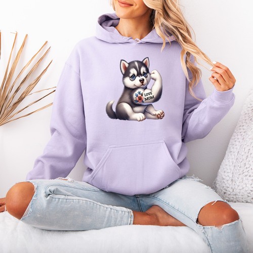 Sweat capuche love mom - sweat,