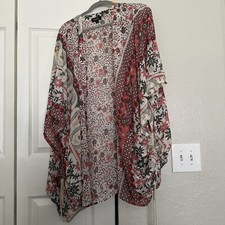 Kimono Large Duster Topper Floral Boho