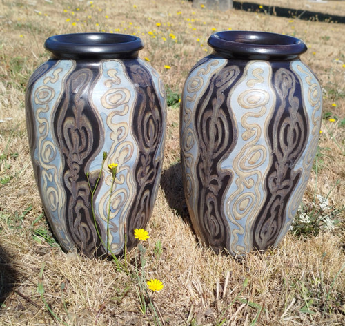Paire vases charles catteau - paire,