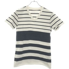 1piu1uguale3 Unopiu Uno Guarretore Original Multi Border S V-neck V Used MESC-0