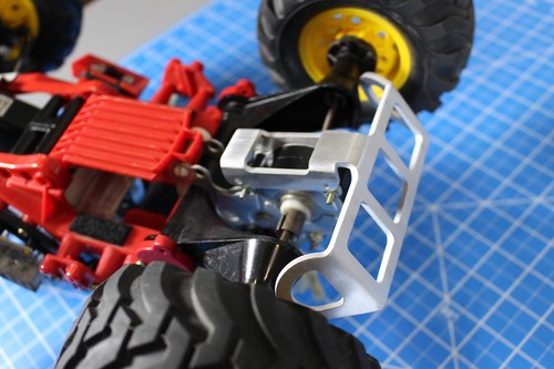 Aluminum rear bumper tamiya - aluminum,