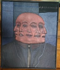 Regard qui change - huile sur