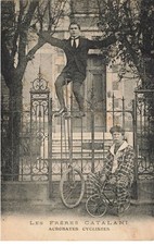 MIKII-314 CIRQUE LES FRERES CATALANT ACROBATES CYCLISTES CYCLISME VELO