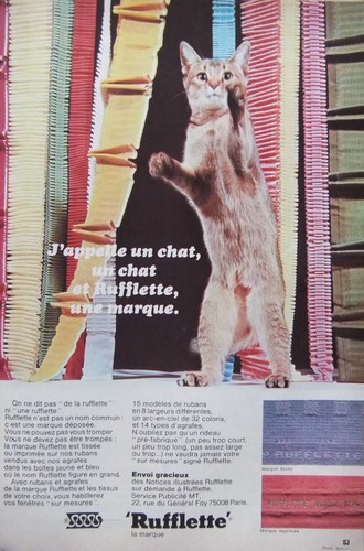 Publicité appelle chat - j'appelle, un