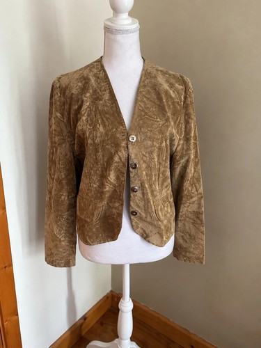 Veste vintage effet daim - effet,