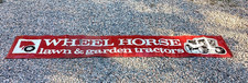 VINTAGE WHEEL HORSE LAWN & GARDEN TRACTORS POLYTHENE POSTER BANNER 140" x 24"