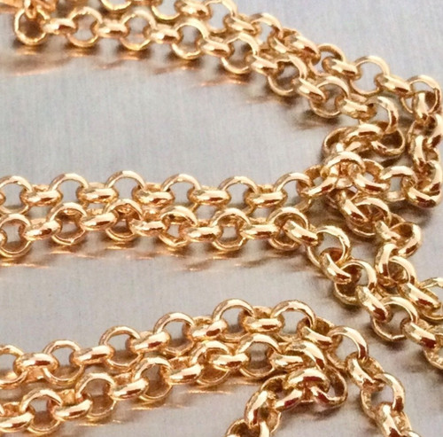 Plaqué carats collier - 18, carats-collier