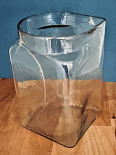 OLD LARGE GLASS JAR JAR BUBBLE MOLD CONFECTIONERY GROCERY APOTHECARY