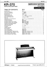 Roland KR-370 Service Manual