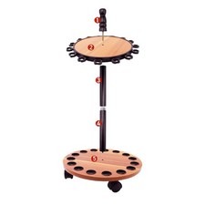 Support de plancher rond 15 capacités pour porte-canne à pêche avec fonction