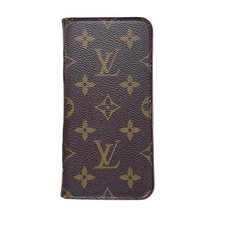 Auth LOUIS VUITTON IPHONEX Folio M63444 Rose Monogram - BC5108 Accessory Case