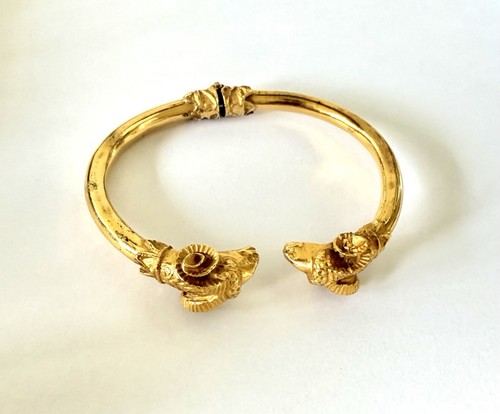 Ancien bracelet jonc tête - bracelet,