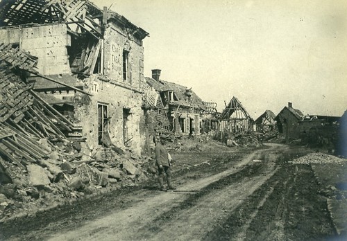 France wwi village - wwi, ruins