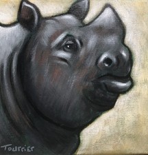 Tableau Portrait Rhinocéros
