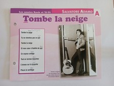 CARTE FICHE - SALVATORE ADAMO