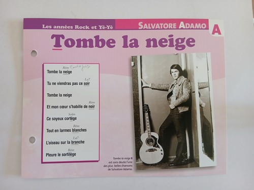 Carte fiche salvatore - -, adamo