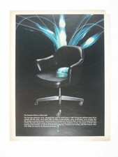 Vintage Saarinen Executive Chair Knoll Design Mid Century Modern Print AD