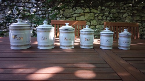 Ancien service pots à - ancien,