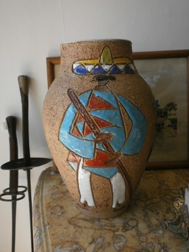 Vase céramique émaillée - vase,