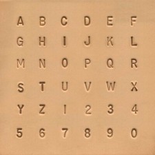 Jeu de chiffres et de lettres standards - 0,63 cm - 8137-00