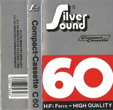SILVER SOUND C60 Hi-Fi Low Noise* Vintage 1978 Blank Audio Cassette Tape Germany