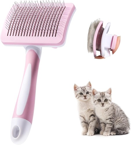 Brosse autonettoyante chien - brosse,