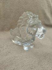 Cendrier LION EN CRISTAL DE VANNES Vintage 