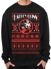 Officiel Dc Comics Batman Harley Quinn Noir Foire Île Unisexe Sweat Pull